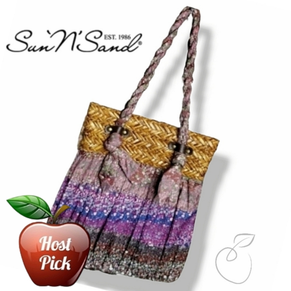 SUN N SAND BOHO CHIC BAG PURPLE